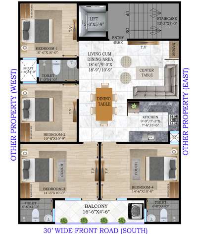 Furniture Placement 30X37-6