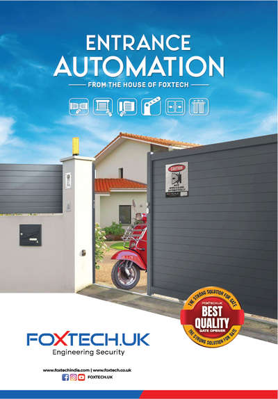 Foxtech entrance automations  #remotegate  #HomeAutomation  #automaticgate  #slidinggates  #keralagate  #bestautomation