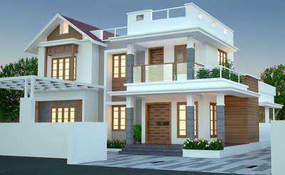 #HouseDesigns #ContemporaryDesigns #Thrissur #sreejeevabuilders