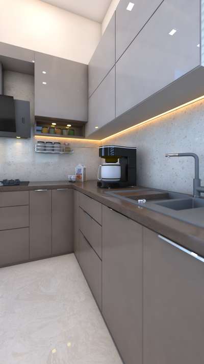 #ModularKitchen #KitchenIdeas  #LShapeKitchen