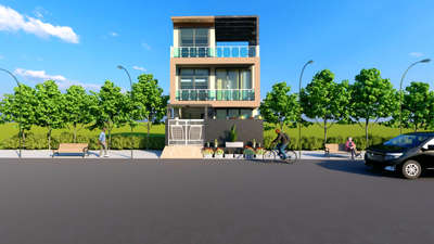 facade design for house in gaur yamuna city greater noida 
 #InteriorDesigner  #facade  #LandscapeDesign