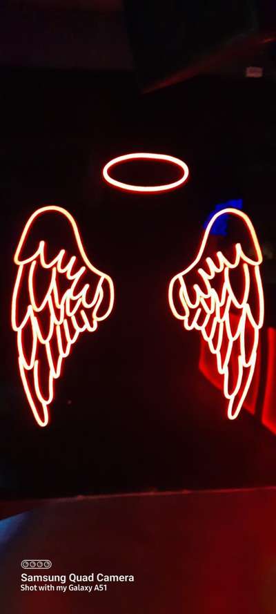 neon LED wings design by Me