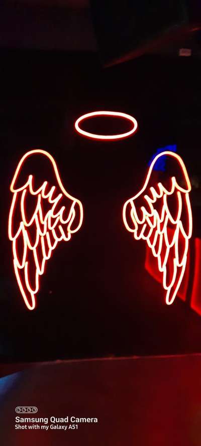 neon LED wings design by Me