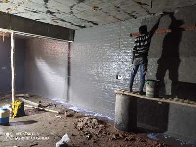 Basement  wall waterproofing 
by asian paint 2k dam block prime