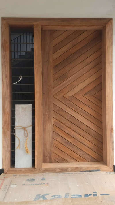 TEAK DOOR INSTALLATION TIME .