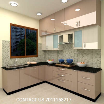 acrylic modular kitchen work with excellent finishing and good quality of work  #AcrylicFinish  #ModularKitchen  #Acrylic