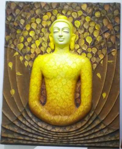 "Transparent Buddha "                           Relief Sculpture                                Fiber 3 X 4 Feet.                                          800000/-                                                         #anilbkrishna   #indiansculpture  #Alappuzha