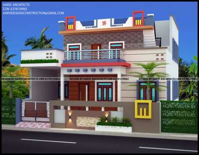 Proposed resident's for Mr.Bhagirath Vishnoi @ jodhpur
Design by - Aarvi architects (6378129002)