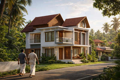 #KeralaStyleHouse #ai #modernhome #keralastyle #exterior_Work #ContemporaryHouse #modernminimalism #FlatRoofHouse #TraditionalHouse #reelsinstagram