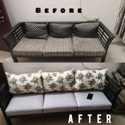 Check out this amazing Sofa Transformation! 🛋️✨
​We recently completed this project where we gave a tired, old sofa a complete modern makeover. By replacing the old fabric with premium grey upholstery and adding fresh, stylish floral cushions, we've brought a whole new life to this piece.
​At Urban Sofa Modification and Repair, we specialize in:
✅ Full Sofa Restoration
✅ Premium Fabric Customization
✅ High-Quality Cushion & Foam Work
✅ Expert Craftsmanship with 15 Years of Experience
​Serving across Delhi NCR & South Delhi. Give your home the comfort it deserves!
​DM us for a free quote or to book your home visit today! 📞"
​
​#SofaRepair #SofaModification #BeforeAndAfter #FurnitureMakeover #UrbanSofaRepair #DelhiNCR #SouthDelhi #HomeRenovation #InteriorDesign #CustomFurniture #upholsterywork