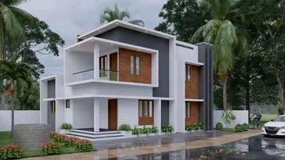 വീടിൻ്റെ 3D  sqft/1.5 ന് ചെയ്തു് കൊടുക്കുന്നു
 #ElevationDesign #3d #exteriorview