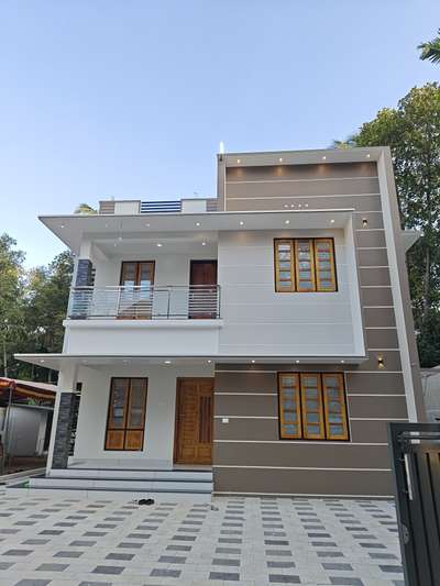 Newly completed 1620Sqft beautiful home in TVM 
 #homesweethome   #HouseDesigns  #newhome  #newhomeconstruction  #skyarcbuilders  #3d  #tvm  #HouseDesigns  #interriordesign