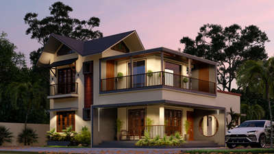 #3D  #frontdesign  #frontElevation #kerlahouse #Alappuzha #costeffective