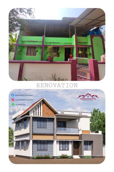 Renovation and extension work at kottayam. 
 #RenovationProject 
 #Residencedesign