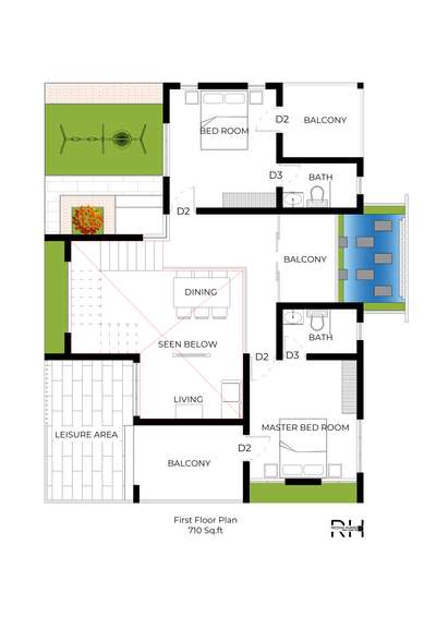 #3BHK #1800sqftHouse #architecturedesigns #waterbody #koipond #FloorPlans  #OpenKitchnen #LandscapeGarden #patioarea #Firstfloorplan