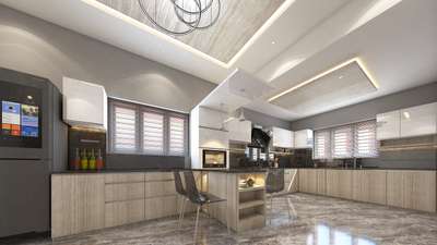 #3d #KitchenInterior #interriordesign #interor