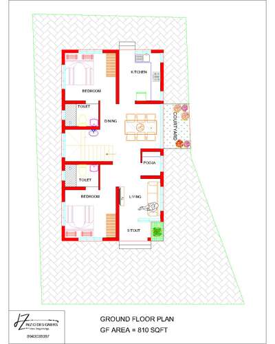 PLAN

#iniziodesigners #newbeginnings #floorplan #2bhk #minimal #plan #house