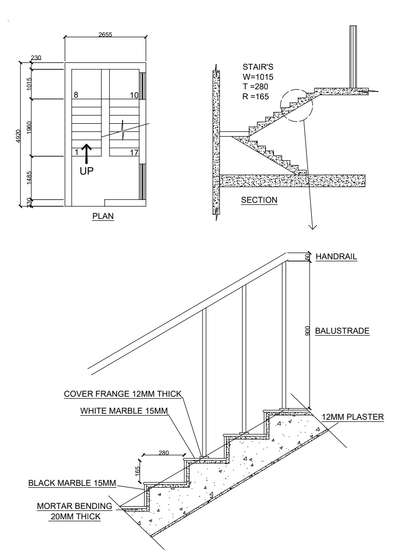 #stairsdesign #StaircaseDesigns #architectureldesigns #detailsdwg #detailing #section #elevation_ #planing  #Architectural_Drawings