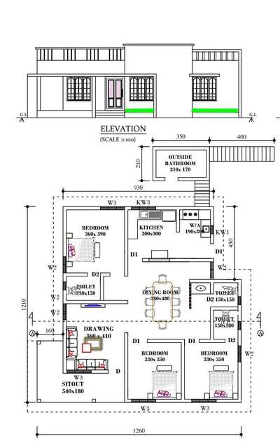 #3BHKPlans  #drawings