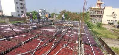 #slab casting at green Avenue nagar ajmer road