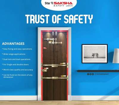 ✅ Star Saksha Safety Locks

Now the protection of your home is in safe hands, With the new Star Saksha Safety Locks. Star Saksha Safetly Locks offers you a large range of locking systems.

Star Saksha Safety Lock can be used in:

👉 Front and rear doors.
👉 For temples
👉 Strong rooms of bank
👉 Bedroom doors
👉 For societies and treasuries
👉 Offices and flats

Visit our HHYS Inframart showroom in Kayamkulam for more details.

𝖧𝖧𝖸𝖲 𝖨𝗇𝖿𝗋𝖺𝗆𝖺𝗋𝗍
𝖬𝗎𝗄𝗄𝖺𝗏𝖺𝗅𝖺 𝖩𝗇 , 𝖪𝖺𝗒𝖺𝗆𝗄𝗎𝗅𝖺𝗆
𝖠𝗅𝖾𝗉𝗉𝖾𝗒 - 690502

Call us for more Details :
+91 9747591555.

✉️ info@hhys.in

🌐 https://hhys.in/

#hhys #hhysinframart #buildingmaterials #starsakshasafetylocks