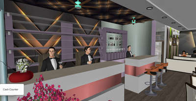 Cash counter for restaurant Modern design