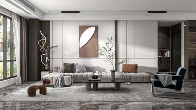 Living & Dining area ✨
  #livingareadesign  #diningareadesign  #Designs  #InteriorDesigner  #modernhome #LivingRoomSofa #DiningChairs  #coohom