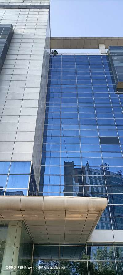 High rise windows glass Cleaning services 
 # rkglasscleaner