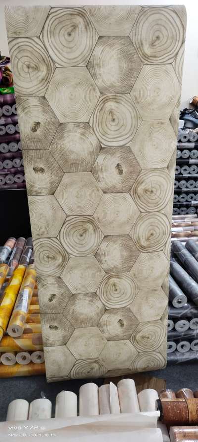 wooden texture wallpapers
550 rupees per roll of wallpaper with cover appx. 50 sq. ft area 
#WallDesigns #wallpaperrolles #architecturedesigns #WallDecors #HouseDesigns #WALL_PAPER #Architectural&Interior