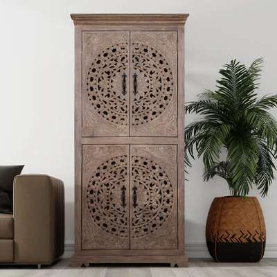 Wood Baba Solid wood almira with carving and 4 door hand carving  #woodbaba #4DoorWardrobe #WardrobeIdeas #WardrobeDesigns #BedroomDecor #MasterBedroom #HomeDecor #craft #carving #Almirah #almirahdesign #artichecture #handmad #handicrafts #woodbaba