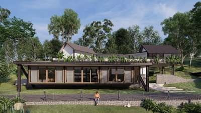 proposed design at nilambur 
 #HouseDesigns  #teopical  #residenceproject  #dotarchitects
 #tropical modern