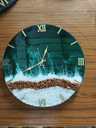 #epoxyclock  #epoxypainting  # resi clock # wall clock