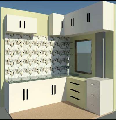 Moduler kitchen in 3d view