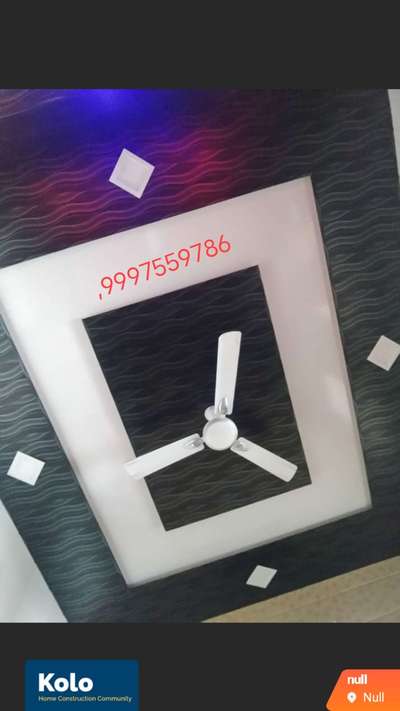 pvc false ceiling with💕 woll paneling design💯