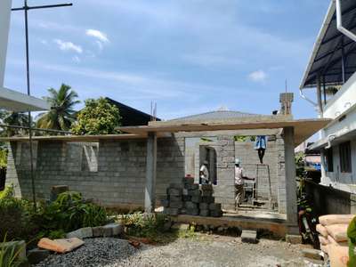 #olari site up to lintel wrk started...,🏡 #Contractor  #ContemporaryHouse   #KeralaStyleHouse  #Thrissur  #constructionlife  #lintel&sunshade  #constructioncompany