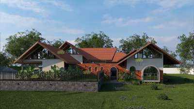 A home where timeless charm meets modern comfort.
This tropical-Kerala style elevation blends sloped roofs, laterite textures, and lush green surroundings to create a tranquil yet bold architectural statement. Designed for those who dream of earthy elegance and sustainable living.

#tropicalarchitecture #keralahome #keralaelevation #homedesign #naturalhomes #lateritewalls #modernkeralaarchitecture #gabledroof #designinspiration #architecturelovers #ecofriendlyhomes #slopedroof #tropicaldesign #luxuryhomes #keralaarchitects #vernaculararchitecture #homedesignkerala #architecturalvisualization #sustainablearchitecture #keralahomedesign #archilovers #viyaconstructions #viyabuilders #viya #kochi #Thrissur #kottayam