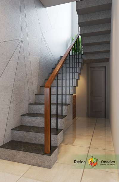 #Design creativo
 #N. Paravoor
 #Amazing and creative
of staircase design
client;  Amarnath