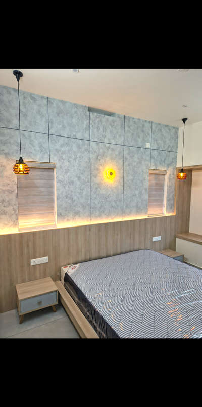 bedroom designs #BedroomDecor  #KingsizeBedroom  #BedroomIdeas  #bedsidetable  #bedroominteriors  #ModernBedMaking  #lighting  #gray_colour  #coloured  #HomeDecor  #new_home