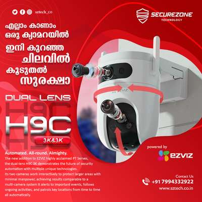EZVIZ H9C DUAL LENS 3K+3K Wirless  Camera
 #cctvcamera  #HomeAutomation   #cctv  #cctvsolution  #ipcamera  #wificamera  #wifihomeautomation  #securitycamera
