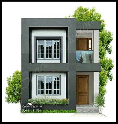 # a small house front view - option 1