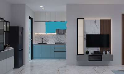 Kitchen Designing in Nautical Theme.. #KitchenDesigns #nauticaldecor #interiordesign   #ModularKitchen