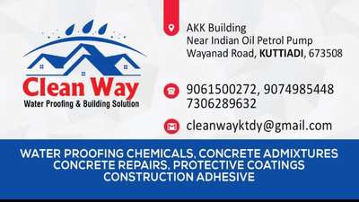 all types of Water proofing available ..