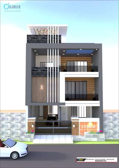 Modern Elevation for 30x50 Residential Building
 #ojman  #Buildind  #ElevationDesign  #frontElevation  #HouseConstruction  #ujjain