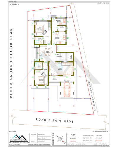 site@Puthanthoppu, Trivandrum, Mr. Justin #HouseDesigns  #4BHKPlans  #plotsurvey  #8centPlot  #doublestorey  #vasthubased  #FloorPlans  #expertarchs  #consultant  #Designs