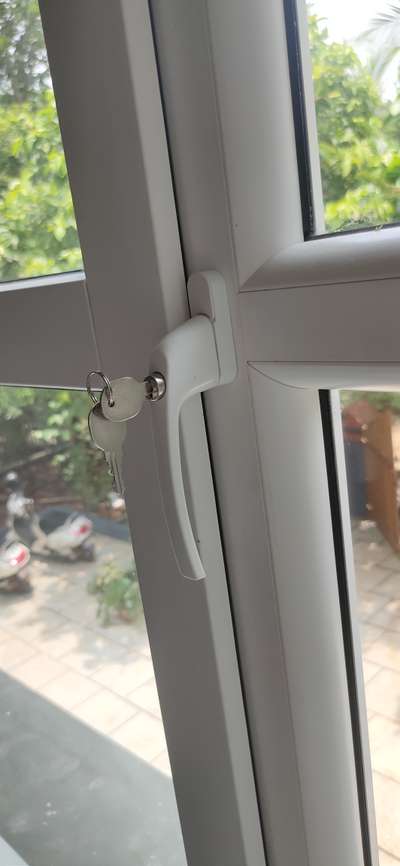 Open window Lock with key
 #upvcventilation 
 #upvcwindow 
 #upvccasementwindow 
 #upvcslidingwindow 
 #upvcfabrication 
 #upvcprofile