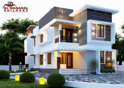 Proposed Design for upcoming project Tvm vattiyoorkavu
Contemporary modern contemporary elegant design 
2200" sq.ft 
 #almanahalbuilders  #kolotrending  #Budgethomes
 #ContemporaryHouse