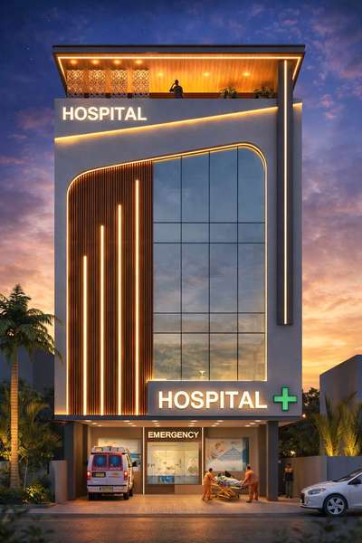 Proposed hospital design by creation design studio jaipur  #architecture  #InteriorDesigner  #HouseDesigns  #FloorPlans  #3d  #KitchenIdeas  #2DPlans  #ModularKitchen  #modularwardrobe  #hospitalelevation  #DuplexHouse  #StaircaseDesigns