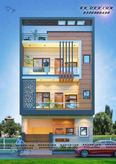 #skdesign666 #HouseDesigns #HouseConstruction #ElevationHome #HomeDecor #exteriors #frontElevation #kolopost #koło