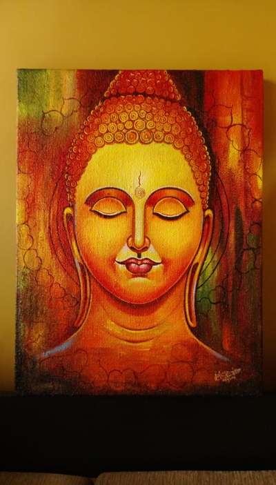 buddha painting                                  #buddhaart  #buddha  #canvaspainting  #acrilic  #artist  #HomeDecor  #intirior  #arctechture  #worldarchitecture  #all_kerala  #koło  #koloapppurchase