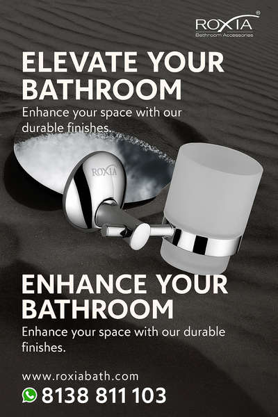 Quality meets innovation with our stylish & durable bathroom accessories. Designed for modern living, backed by top tier research and production.  #BathroomDesigns  #BathroomRenovation  #BathroomFittings  #_bathroomglasses  #architecturedesigns  #InteriorDesigner  #contractors  #_builders  #nriclients